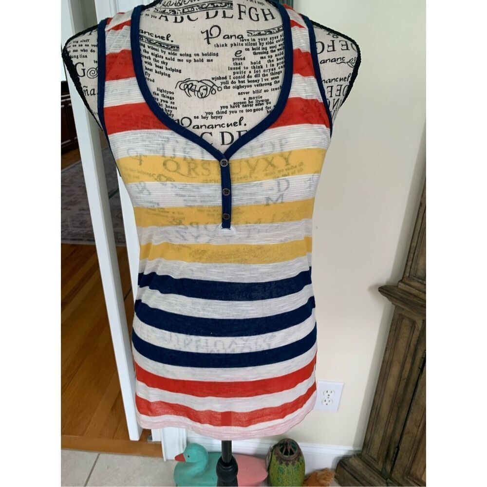 ColStory Razor Back Striped Tank NWOT - Picture 10 of 10